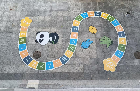 屏边地面游戏彩绘