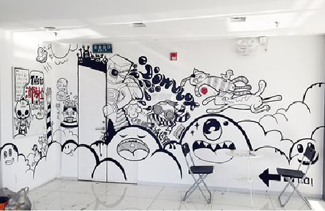 屏边手绘墙并非传统涂鸦。