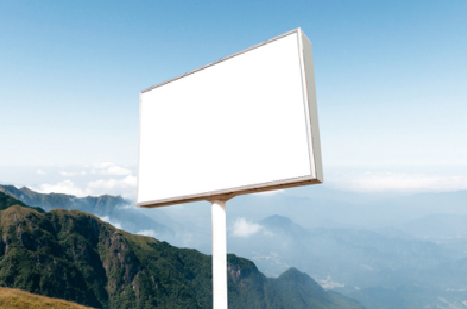 屏边户外广告变革的趋势。