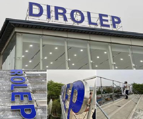 屏边楼顶发光字安装的注意事项。